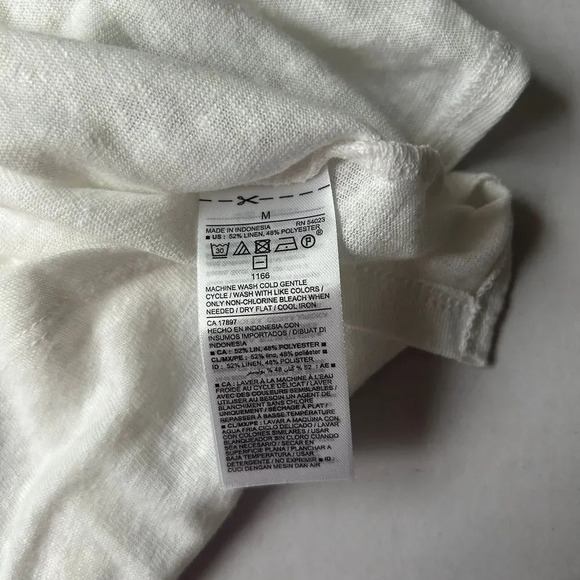 Old Navy Tank Top, Linen Blend open back tie Medium - Picture 4 of 6
